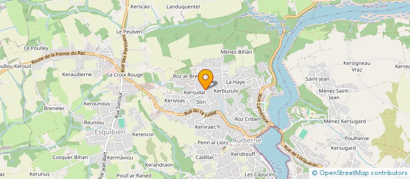 localisation de l'entreprise BATISSEURS DE VOLUMES  AUDIERNE