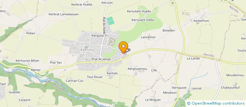 localisation de l'entreprise BATISSEURS DES ABERS à KERNILIS