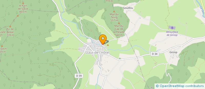 localisation de l'entreprise BATISSEURS DES PYRENEES  IZAUT-DE-L'HOTEL