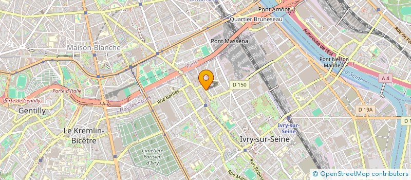 localisation de l'entreprise BATISSIMO  IVRY-SUR-SEINE