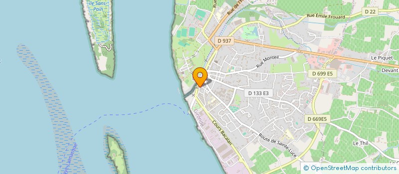 localisation de l'entreprise BATISSIMO à BLAYE