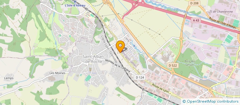 localisation de l'entreprise BATISTAFF à SAINT-ALBAN-DE-ROCHE