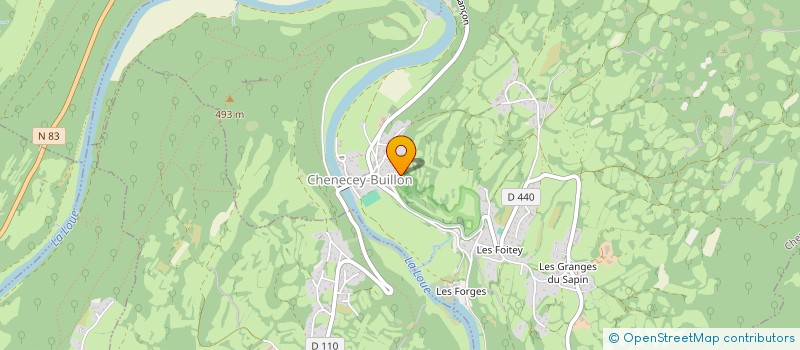 localisation de l'entreprise BATISTAO  CHENECEY-BUILLON