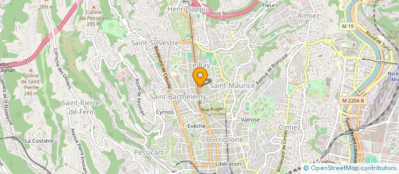 localisation de l'entreprise BATISTAR COTE D'AZUR à NICE