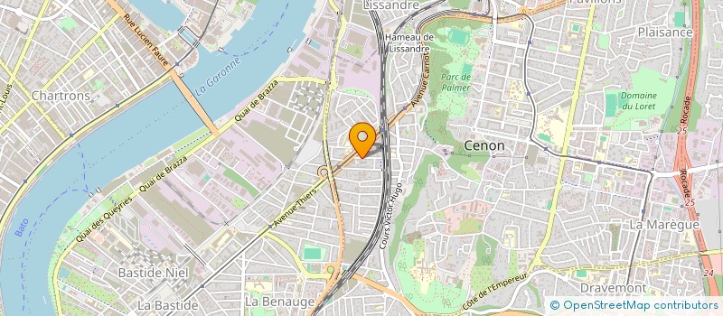 localisation de l'entreprise BATISTARD  CENON