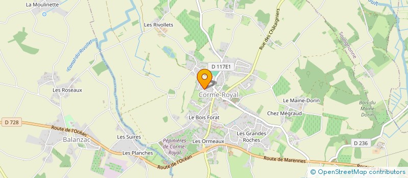 localisation de l'entreprise BATISTEPH  CORME-ROYAL