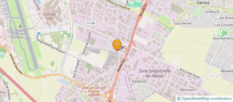 localisation de l'entreprise BATISTONI  CHASSIEU