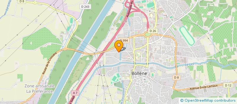 localisation de l'entreprise BATISUD à BOLLENE