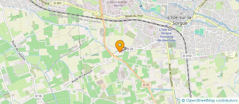 localisation de l'entreprise BATISUD CONSTRUCTION à L'ISLE-SUR-LA-SORGUE