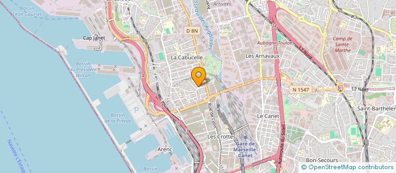 localisation de l'entreprise BATISUR à MARSEILLE