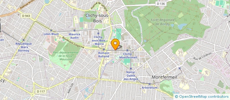 localisation de l'entreprise BATISYS à CLICHY-SOUS-BOIS