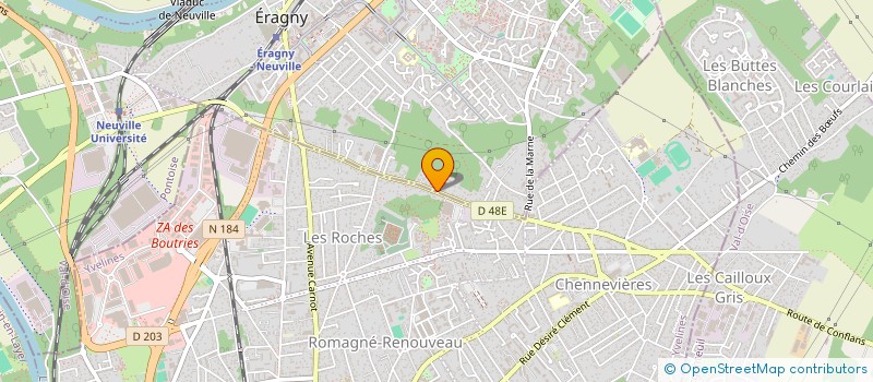 localisation de l'entreprise BATITEC  ERAGNY