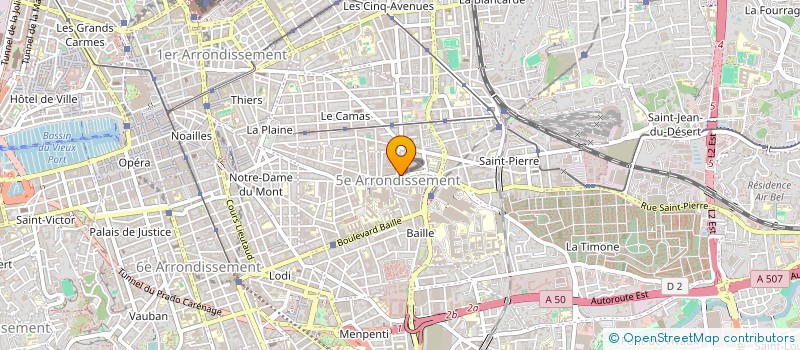 localisation de l'entreprise BATITEC à MARSEILLE