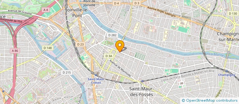 localisation de l'entreprise BATITECH 94 à SAINT-MAUR-DES-FOSSES