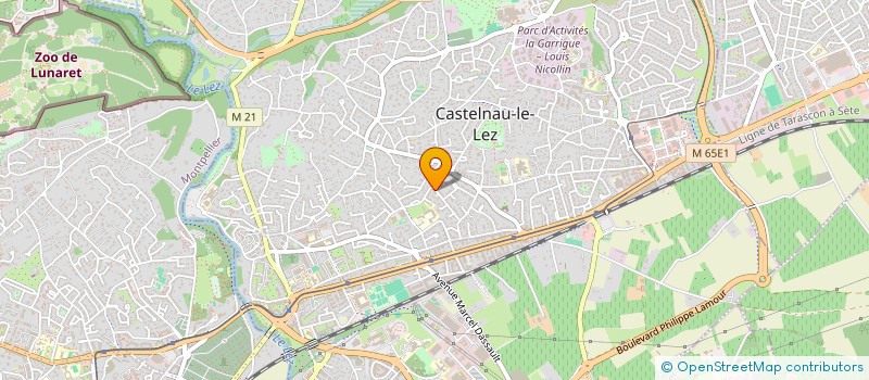 localisation de l'entreprise BATITEK à CASTELNAU-LE-LEZ