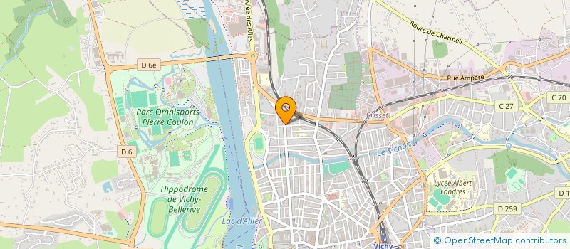 localisation de l'entreprise BATITEREV à VICHY