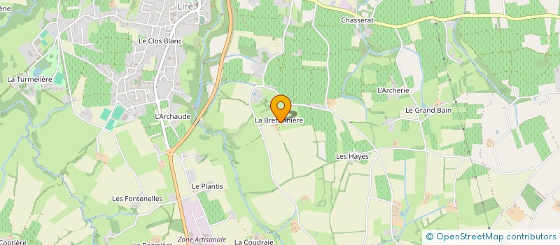 localisation de l'entreprise BATITERRES  OREE-D'ANJOU