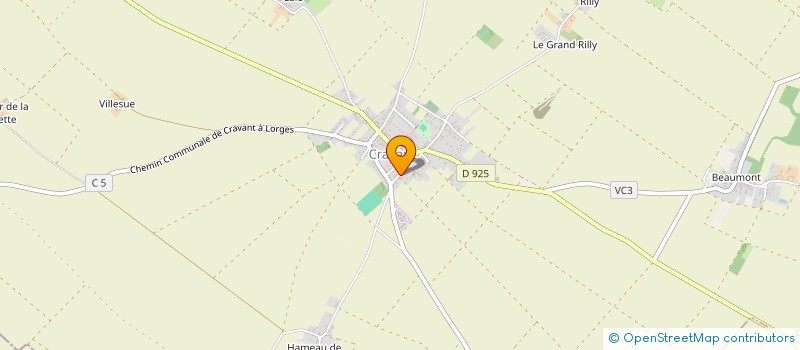 localisation de l'entreprise BATITEX à CRAVANT