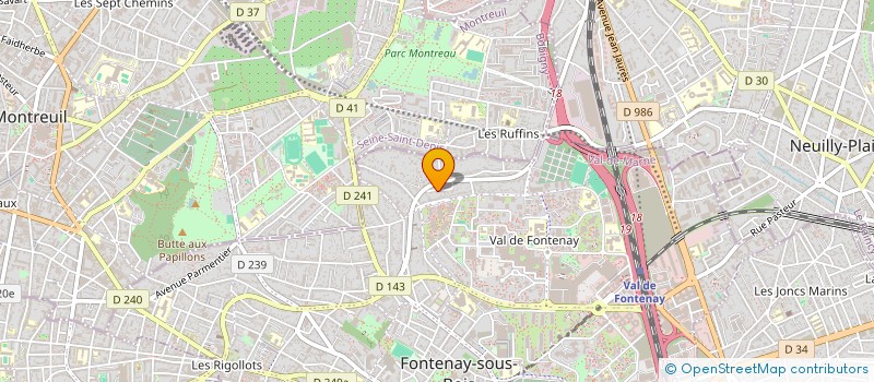 localisation de l'entreprise BATITOU SAS à FONTENAY-SOUS-BOIS