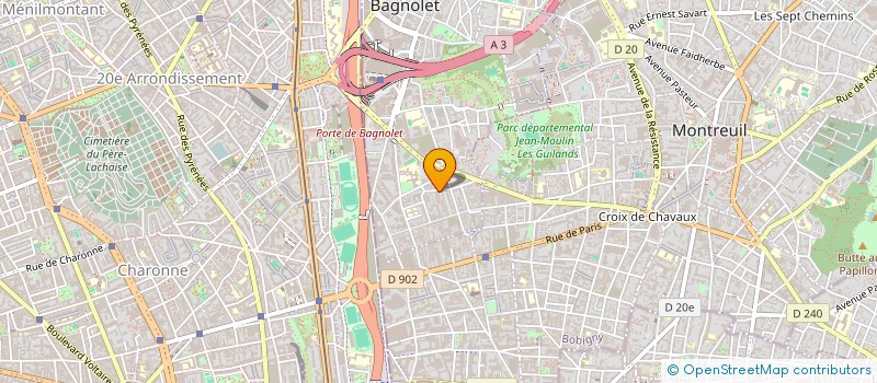 localisation de l'entreprise BATITRUST à BAGNOLET