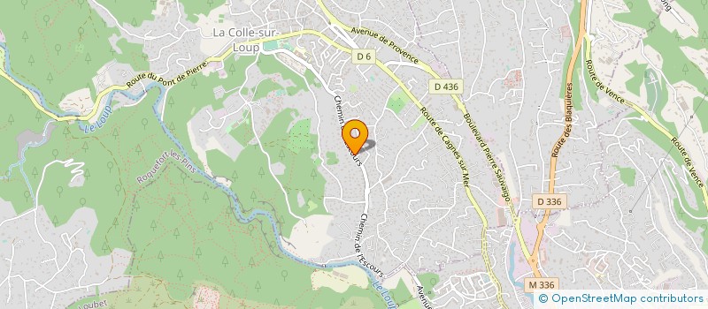 localisation de l'entreprise BATIVAL à LA COLLE-SUR-LOUP