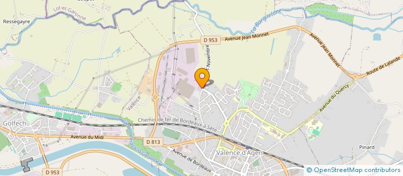 localisation de l'entreprise BATIVAL  VALENCE