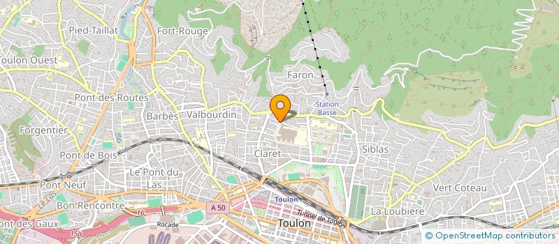 localisation de l'entreprise BATIVAL  TOULON