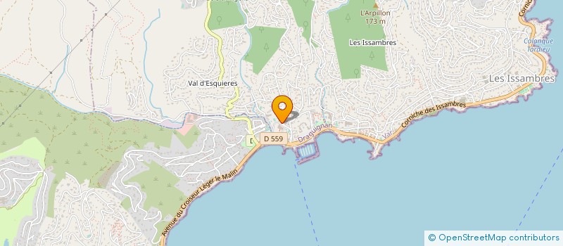 localisation de l'entreprise BATIVAR à ROQUEBRUNE-SUR-ARGENS