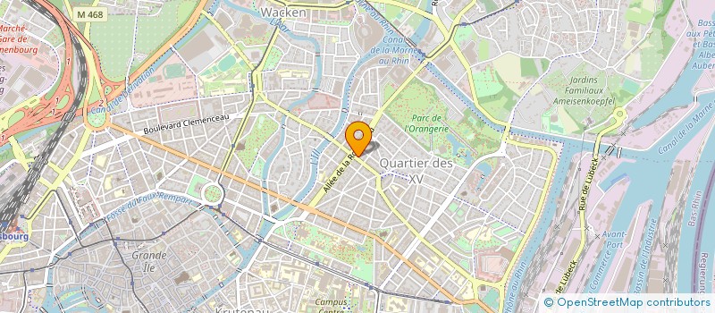 localisation de l'entreprise BATIVEST à STRASBOURG