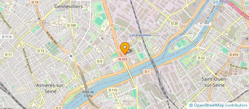 localisation de l'entreprise BATIVI à ASNIERES-SUR-SEINE