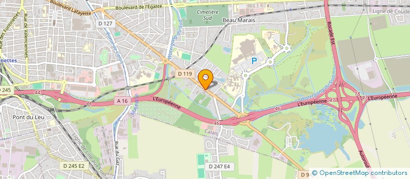 localisation de l'entreprise BATIVIC  CALAIS