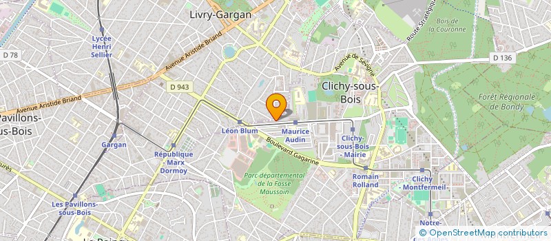 localisation de l'entreprise BATIVILLE à CLICHY-SOUS-BOIS
