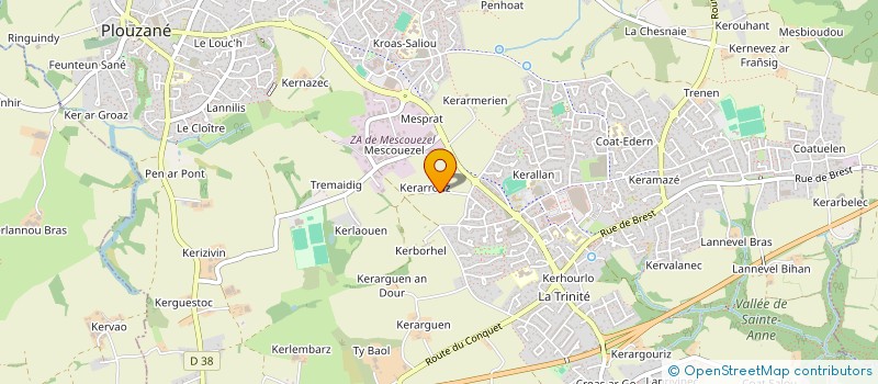 localisation de l'entreprise BATIVOLT  PLOUZANE