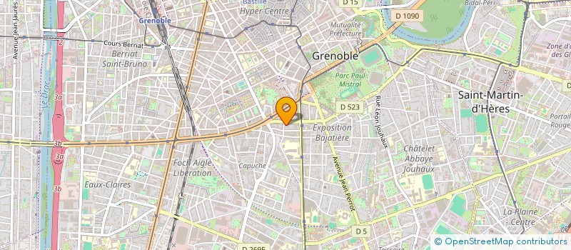 localisation de l'entreprise BATIWATT à GRENOBLE
