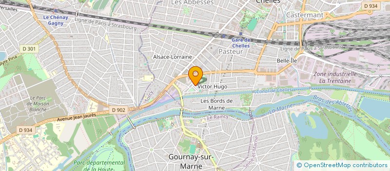 localisation de l'entreprise BATIWORKS à CHELLES