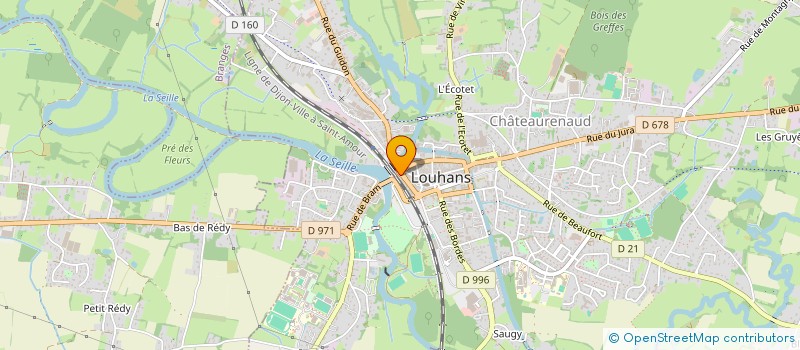 localisation de l'entreprise BATIX à LOUHANS