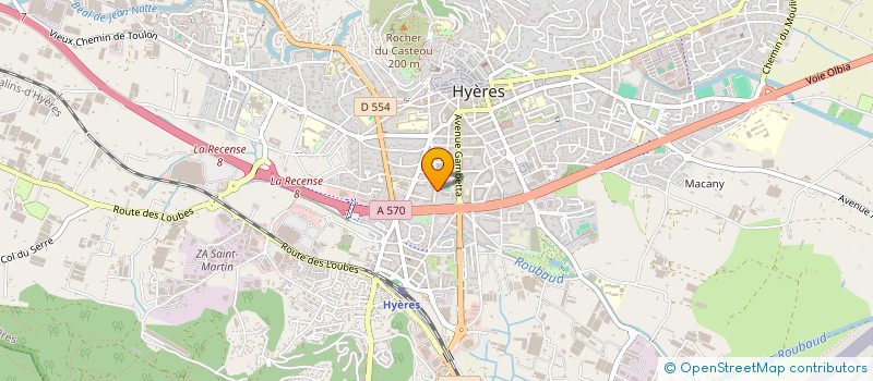 localisation de l'entreprise BATIXEL  HYERES