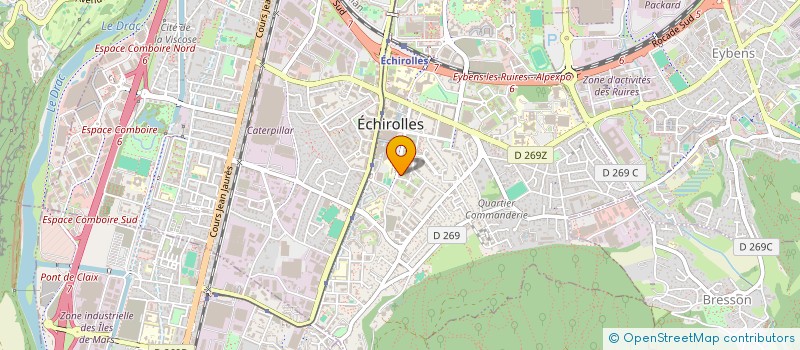 localisation de l'entreprise BATIZINC à ECHIROLLES