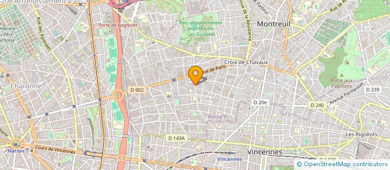 localisation de l'entreprise BATKO à MONTREUIL