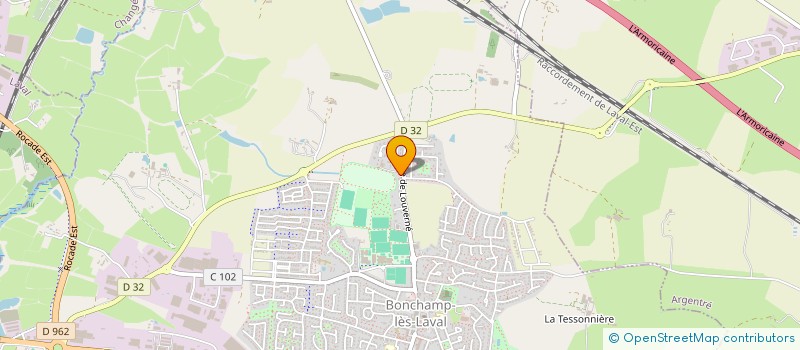 localisation de l'entreprise BATLER EXPRESS à BONCHAMP-LES-LAVAL
