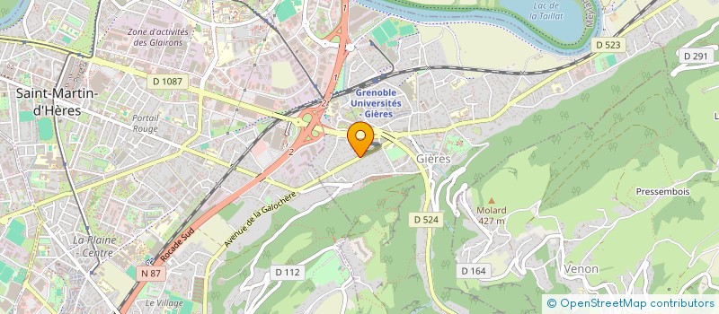 localisation de l'entreprise BATLLE  GIERES