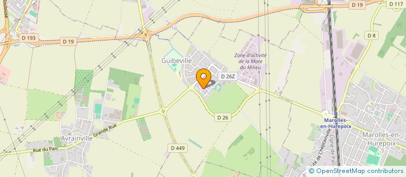 localisation de l'entreprise BATLOC à GUIBEVILLE