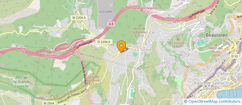 localisation de l'entreprise BATMAN à LA TURBIE
