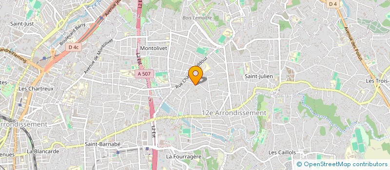 localisation de l'entreprise BATNCO à MARSEILLE 12EME