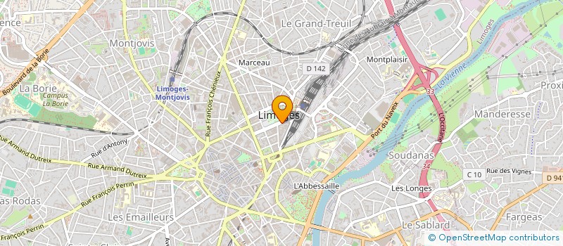 localisation de l'entreprise BATO  LIMOGES