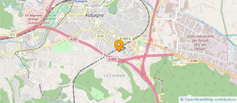 localisation de l'entreprise BATOIT à AUBAGNE