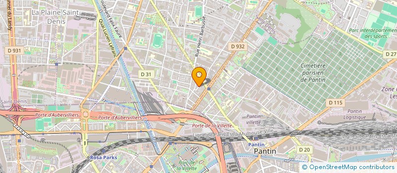 localisation de l'entreprise BATOLI à AUBERVILLIERS