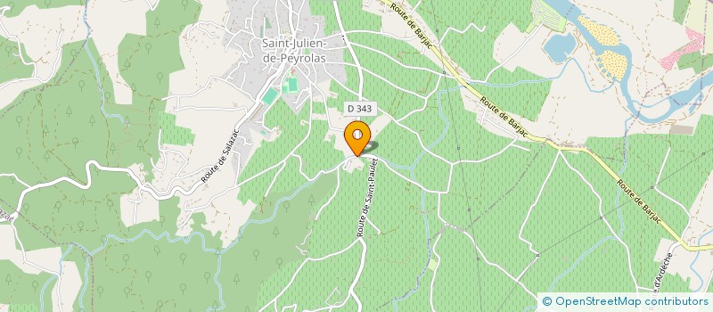 localisation de l'entreprise BATOUFADA PEYROLAISE  SAINT-JULIEN-DE-PEYROLAS