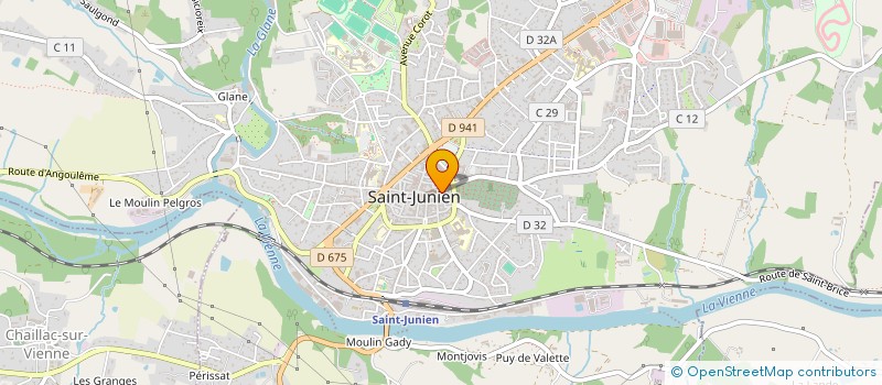 localisation de l'entreprise BATOUX - BEDAR - BOUCHERON - MICHEL - MOREAU - VILLESSANGE  SAINT-JUNIEN