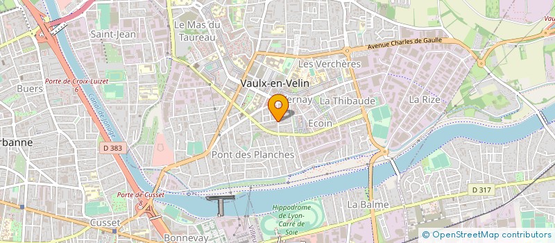 localisation de l'entreprise BATP  VAULX-EN-VELIN